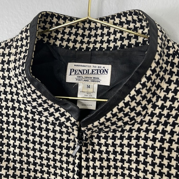 Vintage Pendleton Houndstooth Blazer Jacket - Picture 2 of 13